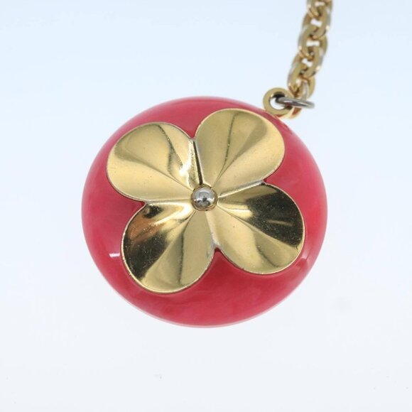 LOUIS VUITTON Hollow Flower Key Holder Gold M66975 LV Auth 106635M - Picture 4 of 10